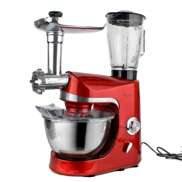 TurboTronic TT-007 Keukenmachine 2000W 5L - Rood