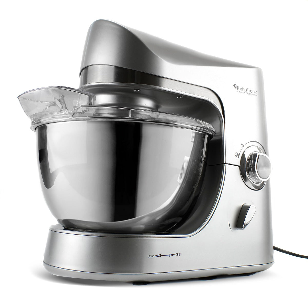 TurboTronic TT-002 Keukenmachine 2000W 5L - Zilver