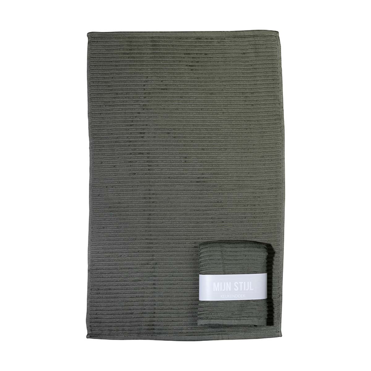 Mijn Stijl handdoek groen (40 centimeter x 60 centimeter)