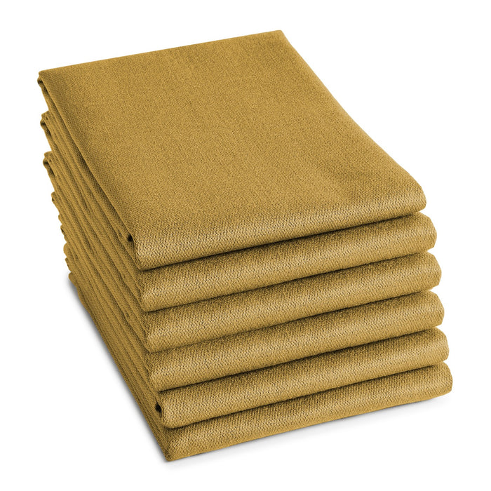 DDDDD theedoek Logo - 60x65 cm - Ochre - 6 stuks