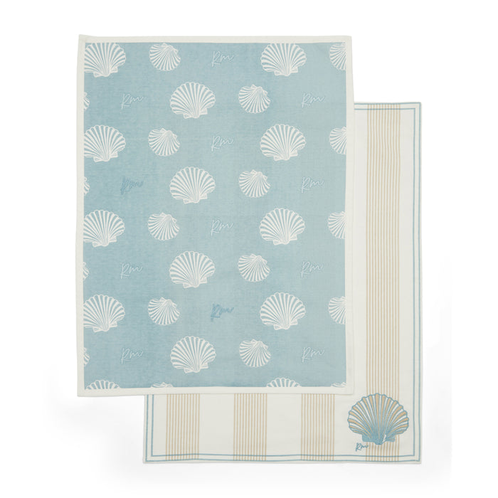 Riviera Maison Shell Beach Tea Towel 2 pieces -  50.0x70.0x1.0 cm