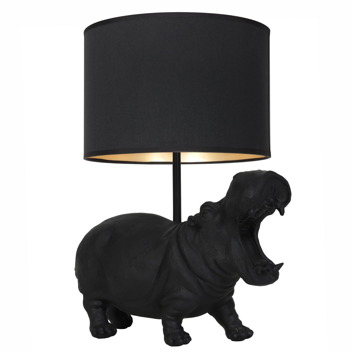 Light & Living Hippo Tafellamp Zwart