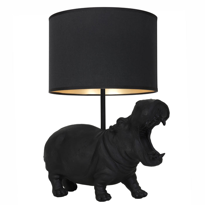 Light & Living Hippo Tafellamp Zwart