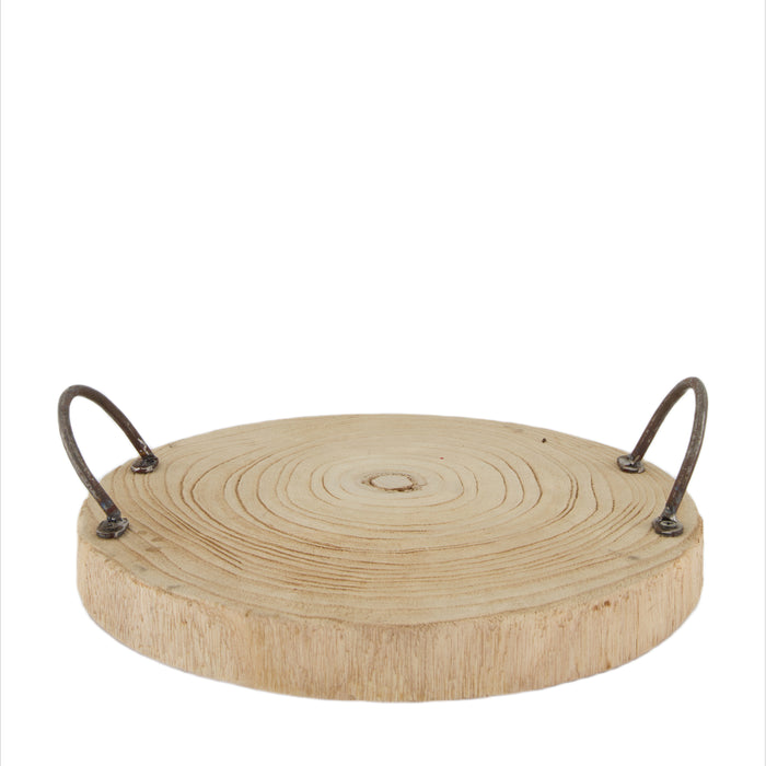 Dijk Natural Collections-Dienblad paulowniahout-Naturel-37x34.5x8