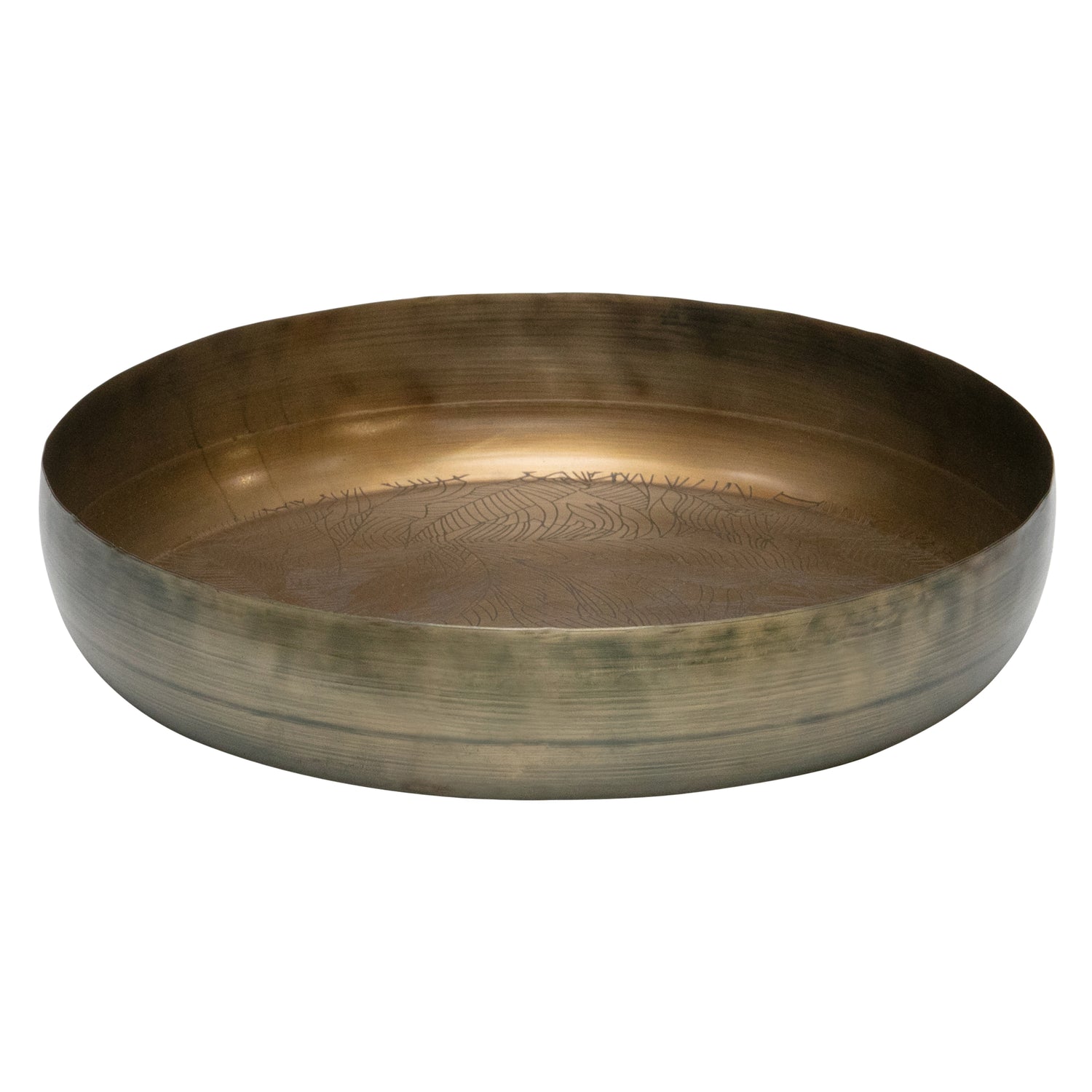 WOOOD Notch Dienblad - Metaal - Antique Brass - Set van 2