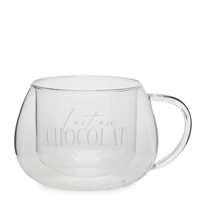 Riviera Maison Mok Lait Au Chocolat Transparant - 530ML