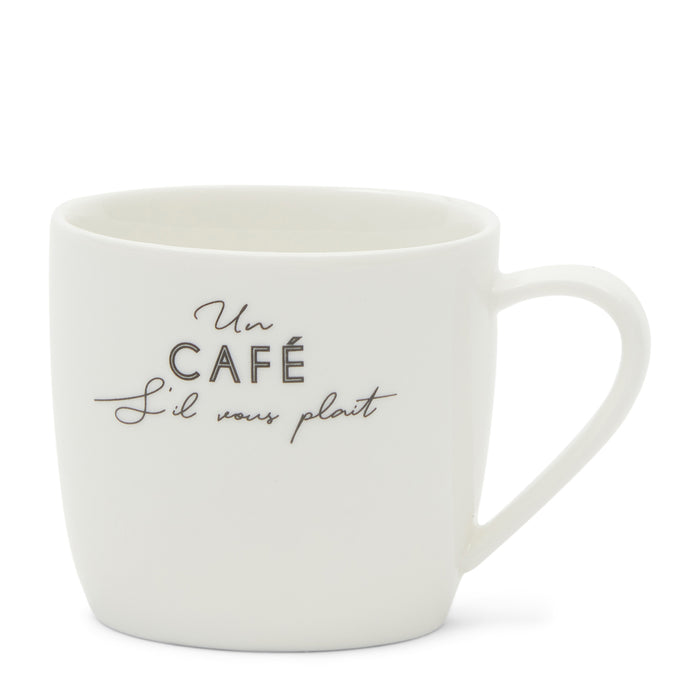 Riviera Maison S'il Vous Plaît Café Mug -  7.5x7.5x7.0 cm