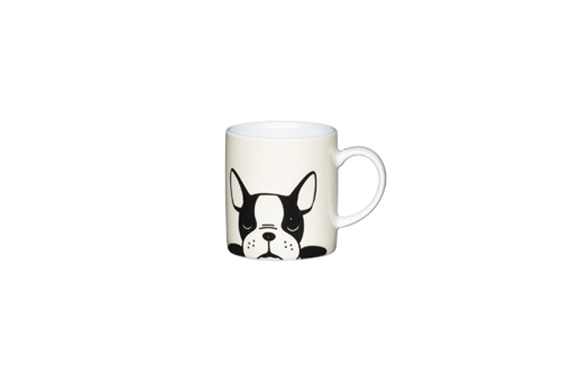 KitchenCraft - Set van 2 - Espresso Kopje - Franse Bulldog - 80ml - Ki