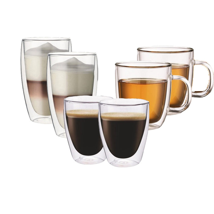 Maxxo - Koffie &amp; Theeglazen - Set van 6 - Maxxo