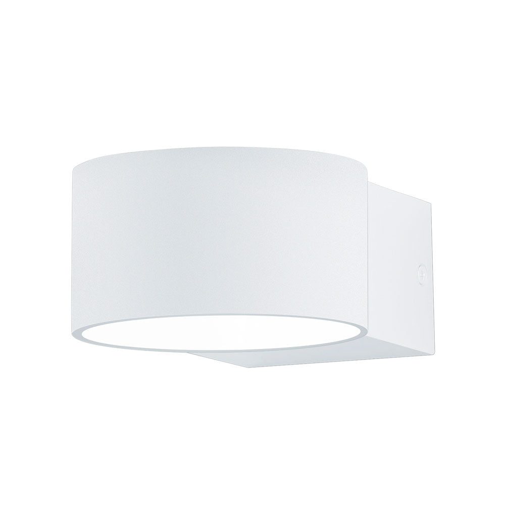 Trio Leuchten Lacapo wandlamp wit rond ingebouwd LED up- en downlight
