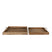 Clayre & Eef Decoratief Dienblad Set van 2 Bruin Hout Vierkant