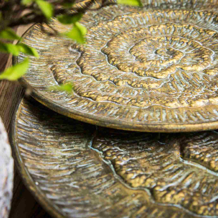 PTMD Katja Gold schalen van metaal set van 2