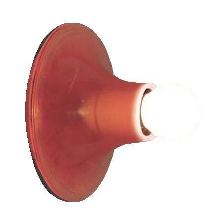 Teti wandlamp transparant oranje