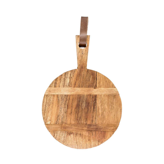 Riverdale - Plateau Leila rond naturel 41cm - Bruin