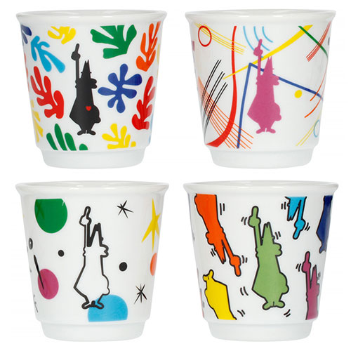 Bialetti Art Espresso Bekers set van 4 stuks