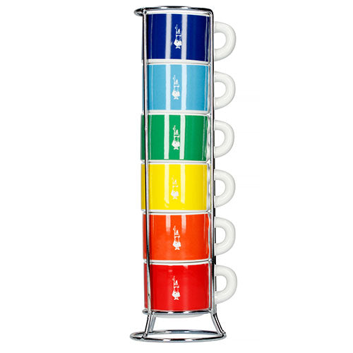 Bialetti Impilabili Di Colori Espresso kopjes in rek 6 stuks