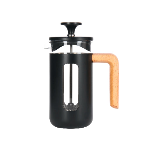 Cafetière, 3 Kopjes, RVS, Zwart - La Cafetière | Pisa