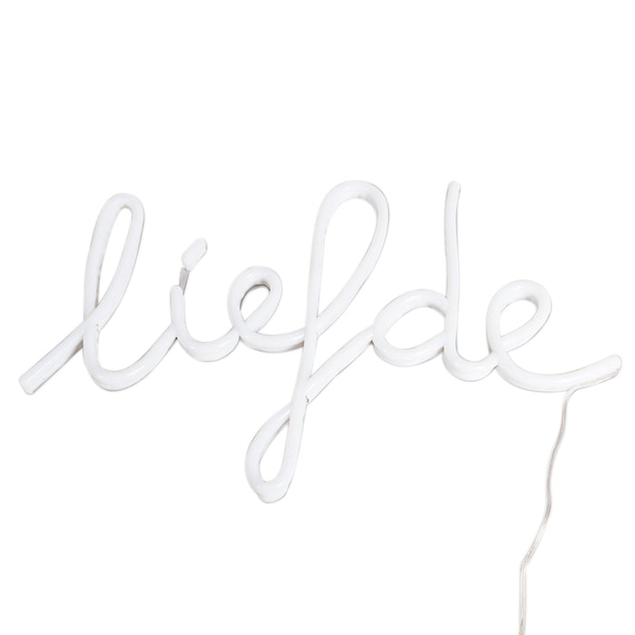 QAZQA LED Wandlamp neon - Wit - Design - B 620mm