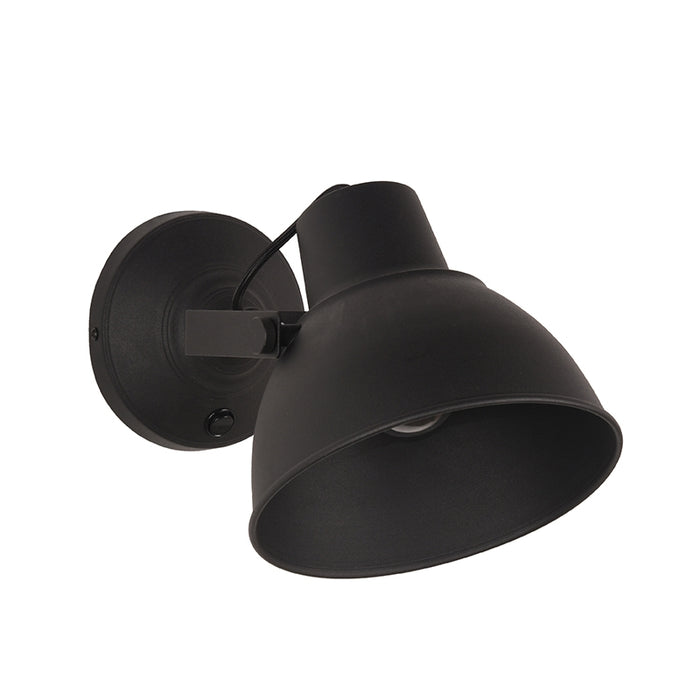 LABEL51 - Led Wandlamp Hamburg - Zwart Metaal - Incl. LED