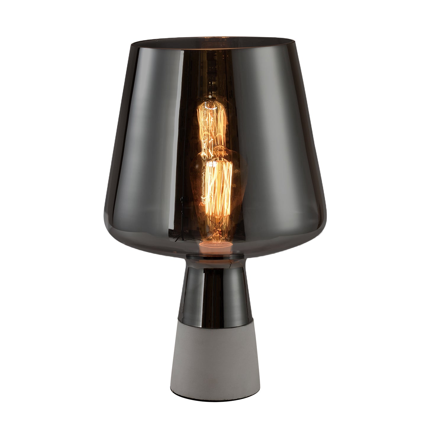 QUVIO Tafellamp beton met glazen lampenkap - QUV5034L