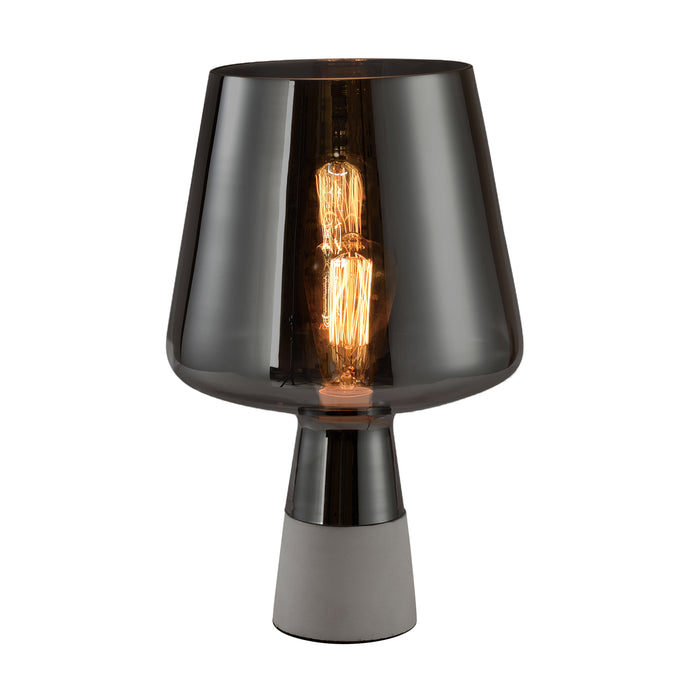 QUVIO Tafellamp beton met glazen lampenkap - QUV5034L