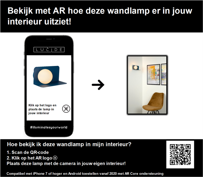 Lucide BONNI Wandlamp - Pastel blauw