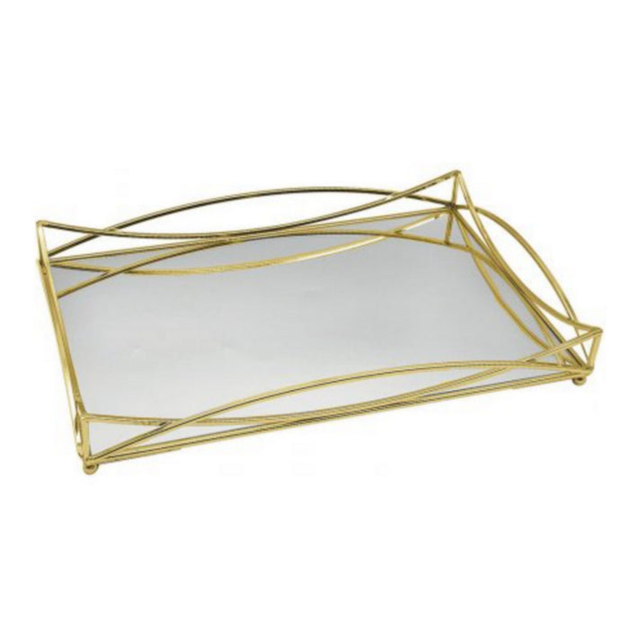 CASA DI ELTURO Mirror Tray Luxurious Rechthoek - Metalen spiegel
