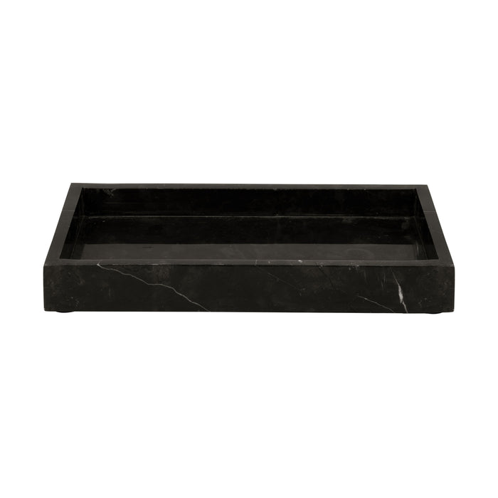 present time - Tray Marble medium black