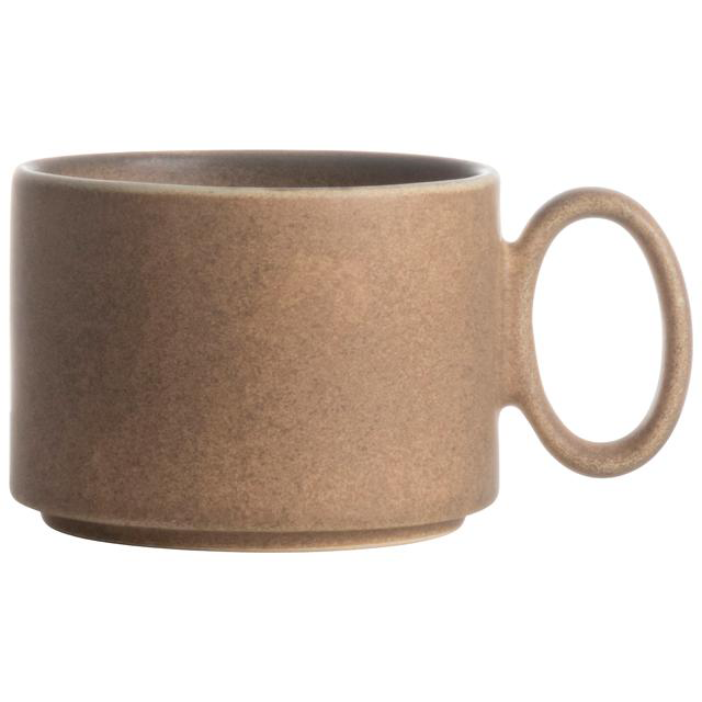 Gusta koffiemok met oor bruin (Ø 8,2 centimeter x 6 centimeter)