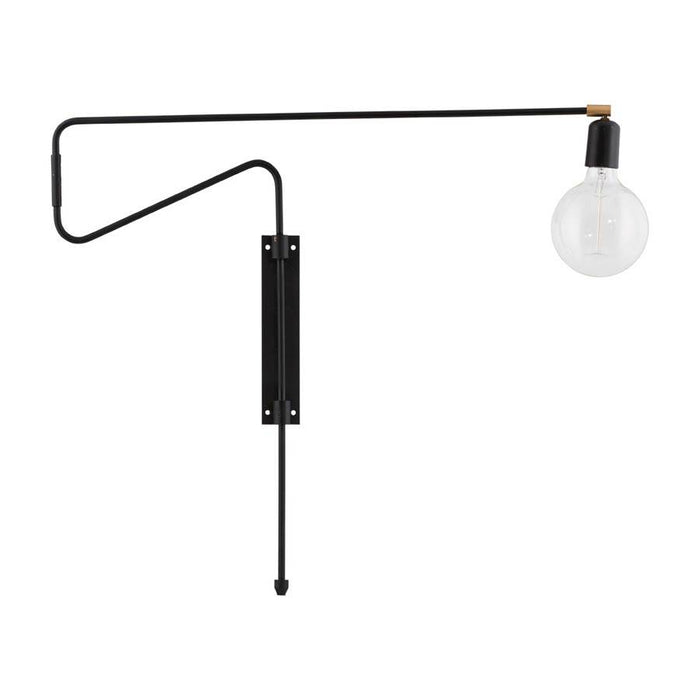 House Doctor CB0211 Wandlamp - Swing - L70xH65cm - Metaal - Zwart