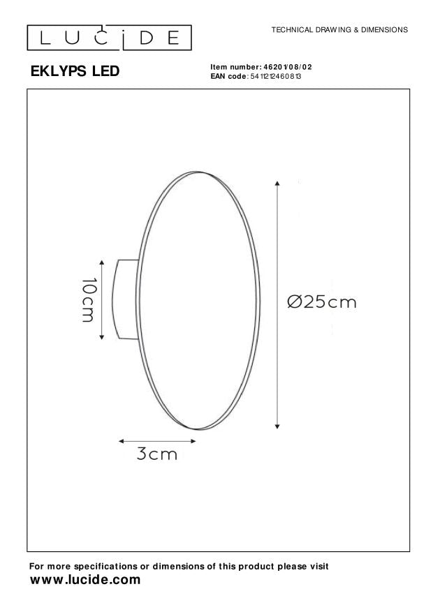 Lucide EKLYPS LED  -