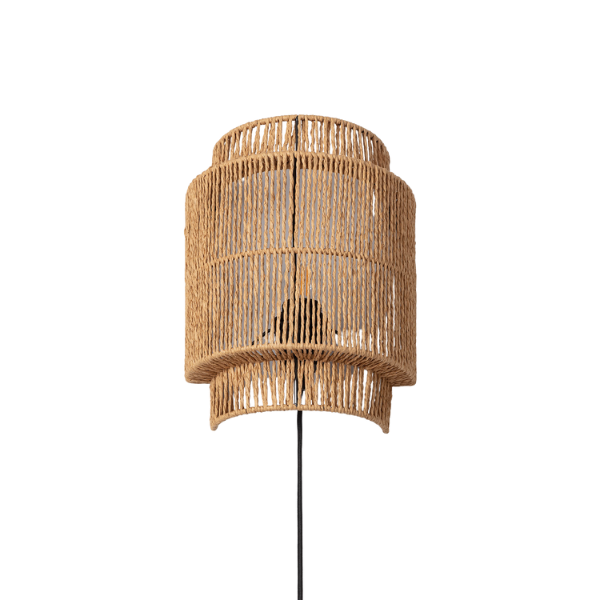 Bussandri Wandlamp landelijk - Metaal - Bruin