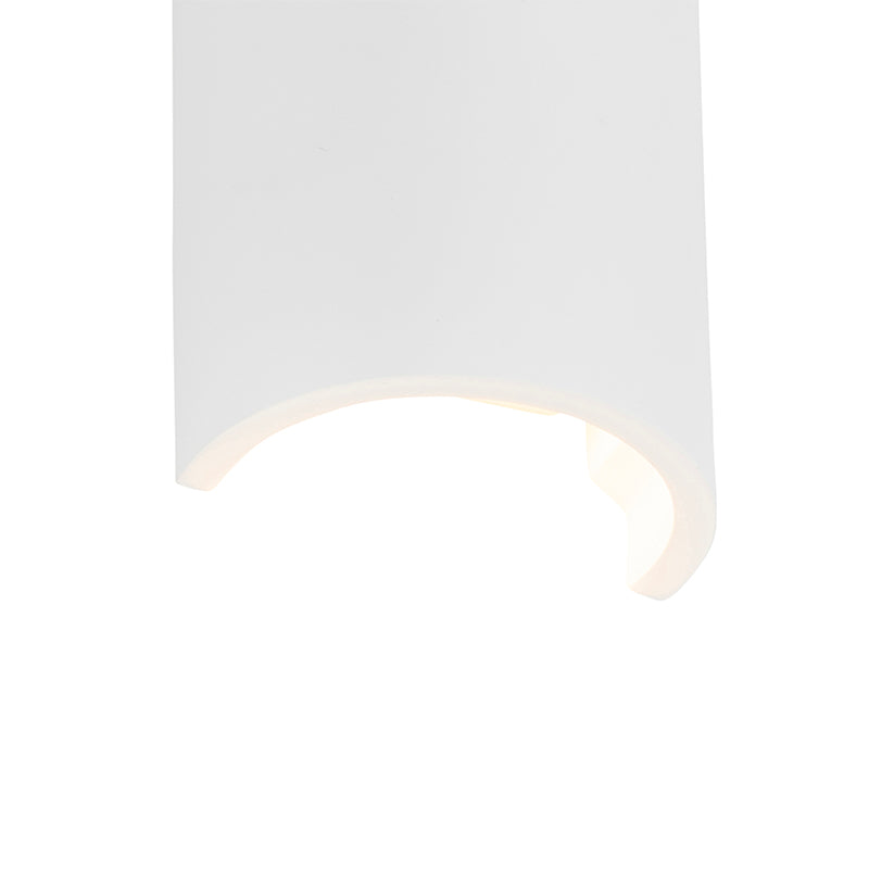 QAZQA Moderne wandlamp wit rond - Colja Novo