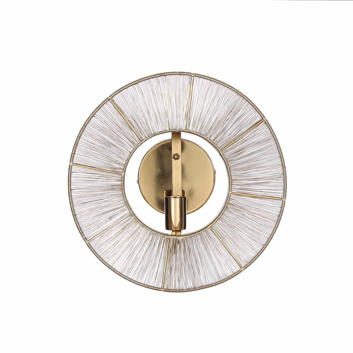 Mica Decorations Bodil Wandlamp - H18 x Ø40 cm - Metaal - Goud