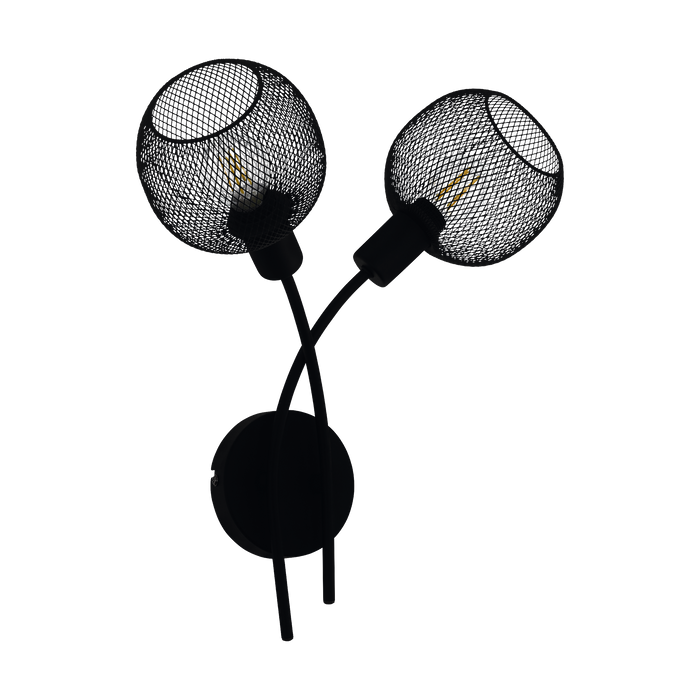 EGLO Wrington 1 Wandlamp - E14 - 38,5 cm - Zwart