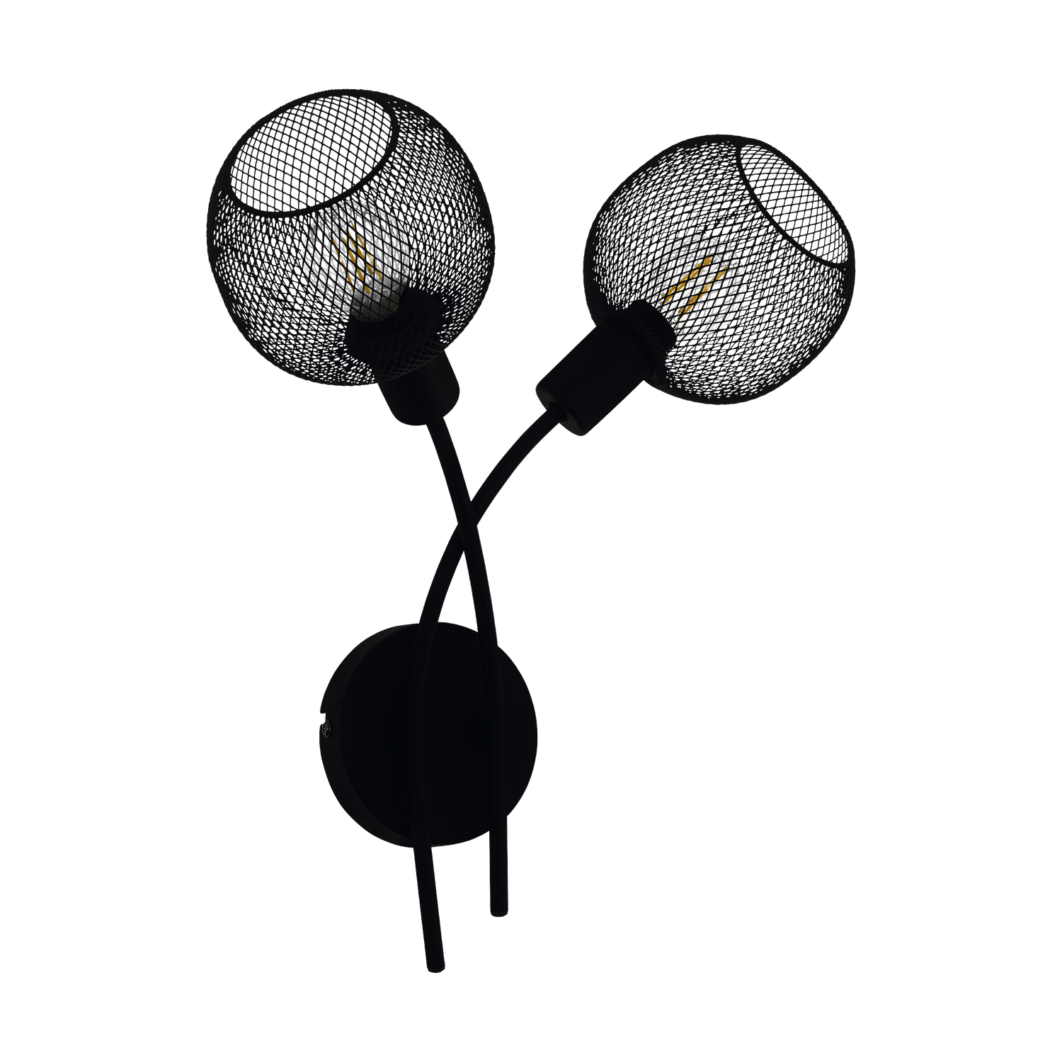 EGLO Wrington 1 Wandlamp - E14 - 38,5 cm - Zwart