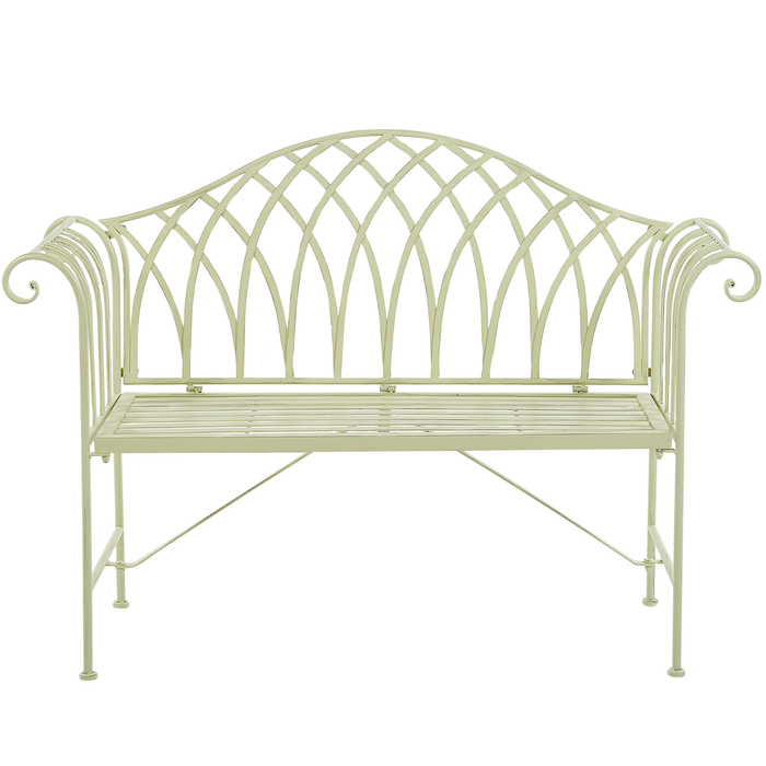 Beliani - MILAZZO - Tuinbank - Groen - IJzer