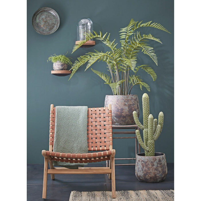 Mica Decorations Bloempot|schaal - keramiek - koper - D16 x H13cm