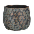 Mica Decorations Bloempot|schaal - keramiek - koper - D16 x H13cm