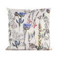 Anna's collection buitenkussen bloem - wit|paars - 45 x 45 cm