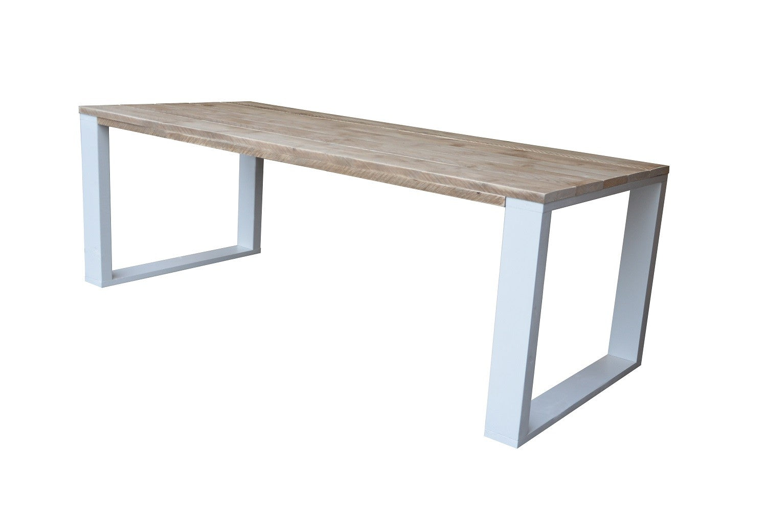 Wood4you - Eettafel New Orleans Steigerhout 190Lx78Hx90D cm wit