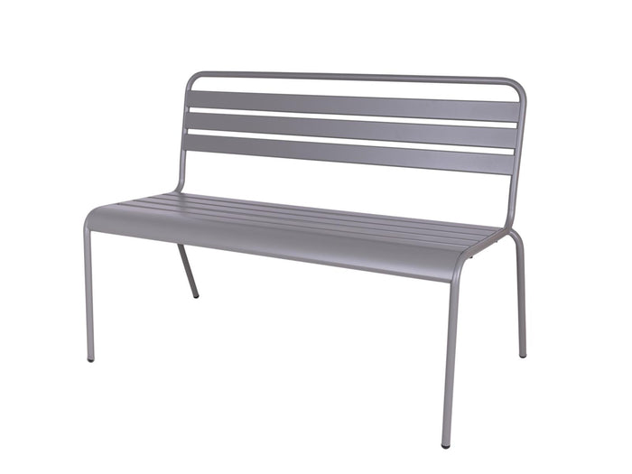 Metalen tuinbank Max 120 cm muisgrijs