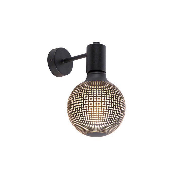 QAZQA LED Wandlamp facil - Zwart - Design - H 8.5cm