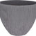 Pro Garden Bloempot geribbeld Lava 31cm Grijs