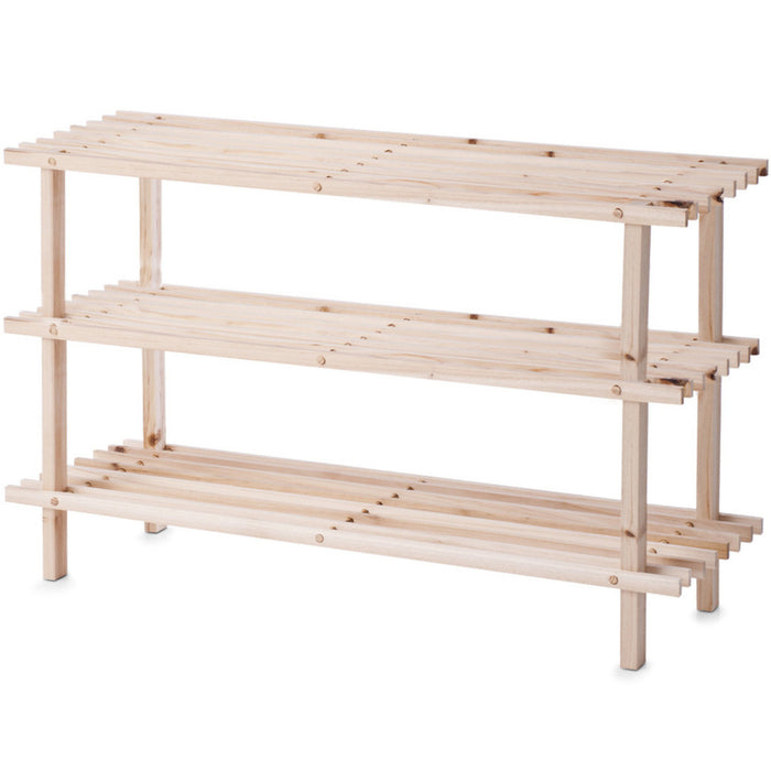 Zeller Schoenenrek - 3-laags - hout - 80 cm
