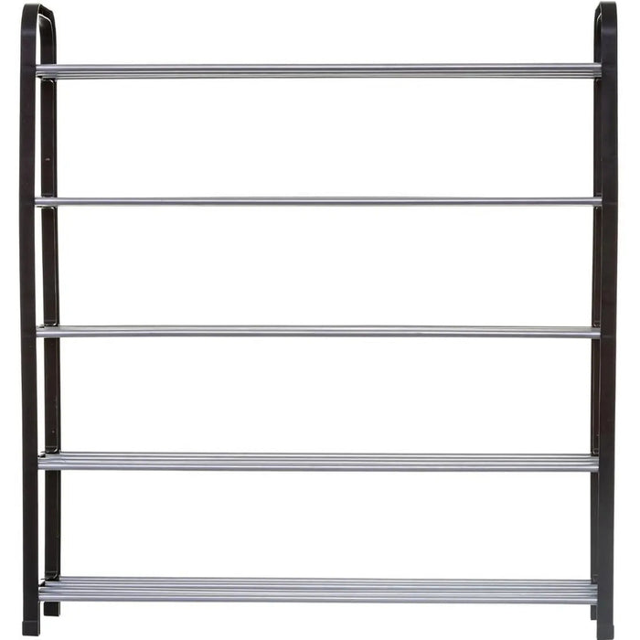 5five Schoenenrek - zilver|zwart - 15-paar - metaal-kunststof - 71x78c