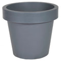 Mega Collections Plantenpot|bloempot - kunststof - grijs - D30 cm