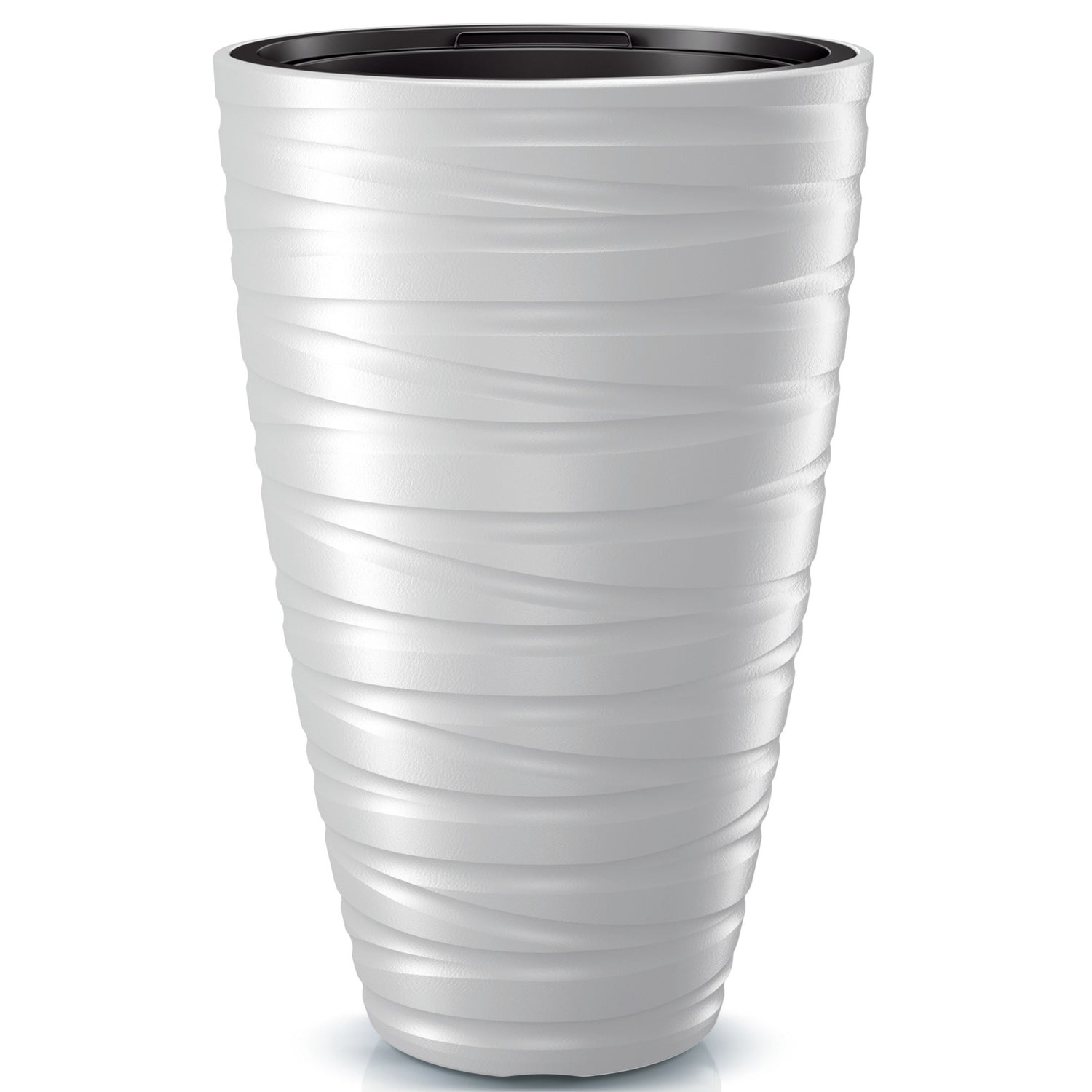 Prosperplast Plantenpot Amazing - kunststof - wit - D37 cm