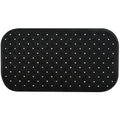 MSV Douche|bad anti-slip mat badkamer - rubber - zwart - 36 x 65 cm