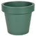 Mega Collections Plantenpot|bloempot - kunststof - groen - D16 cm